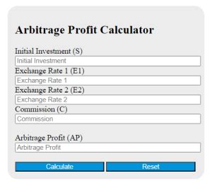 how to calculate arbitrage profit.